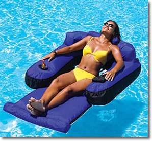 New Ultimate Floating Swimming Pool Lounger Chair Raft  