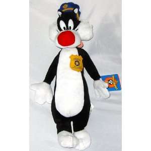    Looney Tunes Sylvester Police Officer Plush 14 Toys & Games