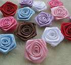 40mm Big Ribbon Flowers Rose/craft/wed​ding /21pcs / AM4