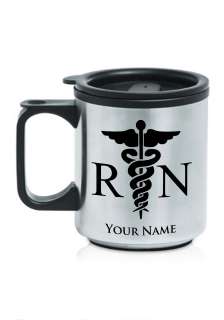Personalized Stainless Steel Coffee Mug   REGISTERED NURSE   RN  