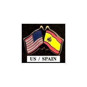  United States Spain Friendship Lapel Pin 