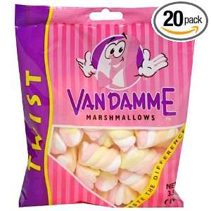 VanDamme Marshmallow Twists, 3.53 Ounce Bags (Pack of 20)  