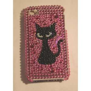  Luxury pearl hard cat case for iPhone 4 Cell Phones 