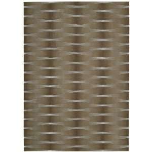  Nourison Moda Khaki Contemporary Stripes 96 x 136 Rug 