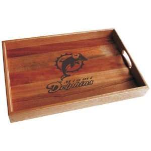  Miami Dolphins Wood Serving Tray