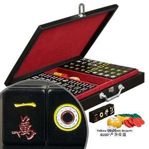    Black Tile Chinese Mahjong Game Set Jet Set Toys & Games
