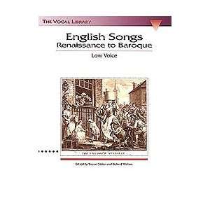  English Songs Renaissance to Baroque Musical Instruments