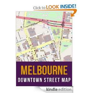 Melbourne, Australia Downtown Street Map eReaderMaps  