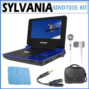  Sylvania SDVD7015 7 Inch Portable DVD Player in Blue 