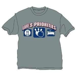  Life Priorities Eat Bowl Sleep T Shirt  2 Colors Sports 
