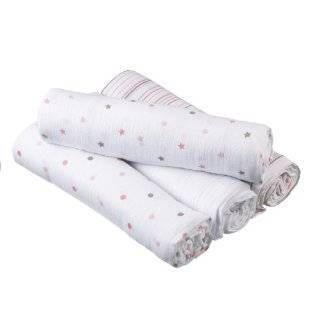 Aden by aden + anais 100% Cotton 4 Pack Muslin Swaddle Blanket, Oh 
