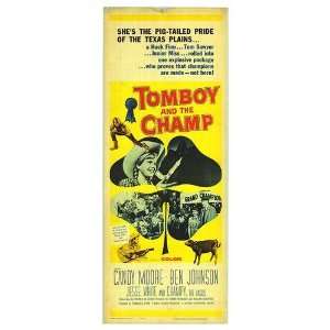  Tomboy And The Champ Original Movie Poster, 14 x 36 