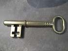 Large Brass Russwin Salesman Key 7.5 Inches Long Skeleton Key