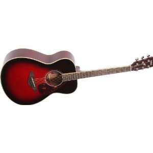  Yamaha Fs720s Folk Acoustic Guitar Dusk Sun Red Musical 