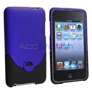 BLUE BLACK 2 PIECE HARD SKIN CASE COVER FOR APPLE IPOD TOUCH 2 3 2G 3G 