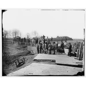  Civil War Reprint Manassas, Va. Confederate fortifications 
