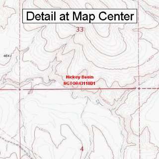   Map   Hickey Basin, Oregon (Folded/Waterproof)