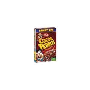 Cocoa Pebbles Cereal, Family Size, 15 Oz (Pack of 3)  