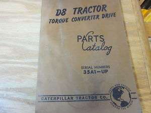 Caterpillar D8 Tractor Torque Converter Drive Part Cat.  