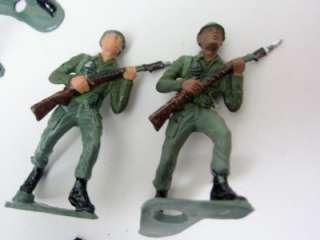Plastic MPC Soldiers 1950s Lot 25 Handpainted SPECIAL FORCES Green 