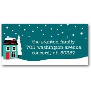  Holiday Return Address Labels   Snowy Skies By Hello 