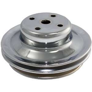   Performance A70377 BBC CHEVY 2 Groove Chrome Long Water Pump Pulley