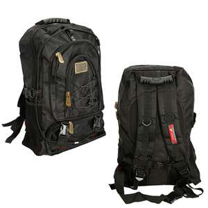 Fashionable Men Outdoor Travel Backpack Bag Bookbag Scool Bag Black