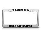 Iowa State Cyclones Chrome License Plate Frame    