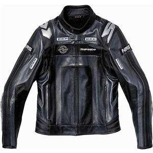  Spidi NRG Leather Jacket   50/Black/Grey Automotive