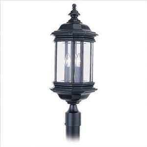   Gull Lighting 8238 12 Hill Gate Post Lantern in Black 