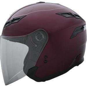  GMax GM67 Open Face Helmet   2X Large/Wine Red Automotive