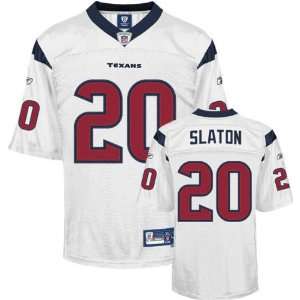  Steve Slaton White Reebok NFL Premier Houston Texans Jersey 