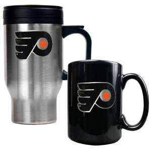  Philadelphia Flyers NHL Stainless Steel Travel Mug & Black 