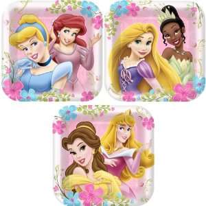 Disney Princess Party Plates   Disney Princess Square Dessert Plates 
