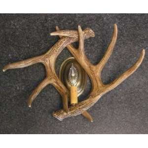  Whitetail Double Antler Wall Sconce