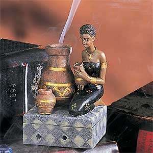   Lady Shape Design Scented Aroma Incense Cone Burner