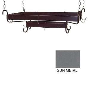   Rack  12 Hooks Gun Metal (Gun Metal) (12H x 32W x 20D) Home