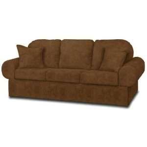  Fairview Cocoa faux suede Classic Couch