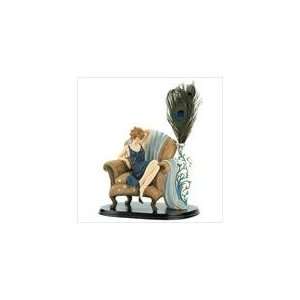  LADY IN CHAIR FIGURINE 