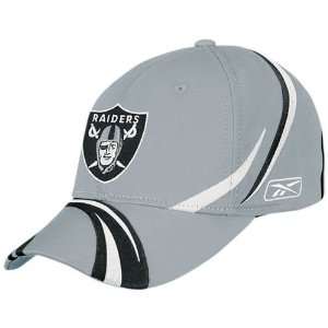   Reebok Oakland Raiders Gray Spiral Colorblock Hat