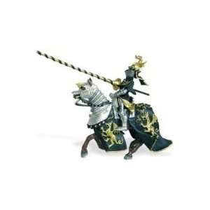    Knight With Gold Dragon Helmet & Lance Fantasy Figure Toys & Games