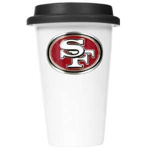  San Francisco 49ers 12oz Double Wall Tumbler with Black 