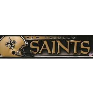  New Orleans Saints   Helmet & Name Bumper Sticker 