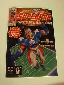 SuperPro #1 Special Edition NFL Comic Book Marvel NR  