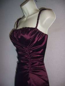 ADRIANNA PAPELL Wine Red Taffeta Ruched Formal Gown Dress Bolero 