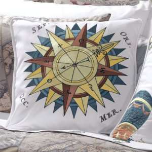  Compass Rose Decorative Throw Pillow