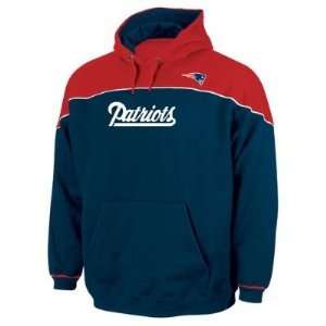  New England Patriots NFL Blitz Hooded Fleece Pullover 