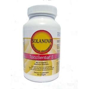  TocoSential® Vitamin E, 60 Softgels, 400 IU Health 
