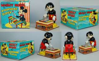 Disney Marx Line Mar Mickey Mouse 1950s Xylophone PLAYER 6.5 W  