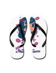 Artsmith, Inc. Mens Flip Flops (Sandals) High Maintenance Girl with 